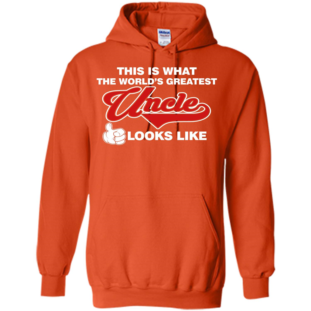 Uncle T-shirt This Is What The World's Greatest Uncle Looks Like Orange