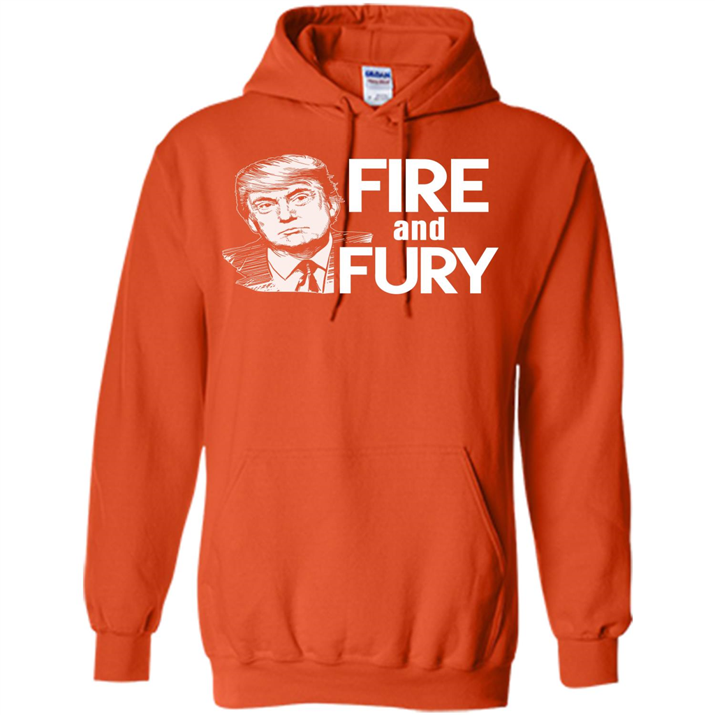 American T-shirt Fire And Fury Orange