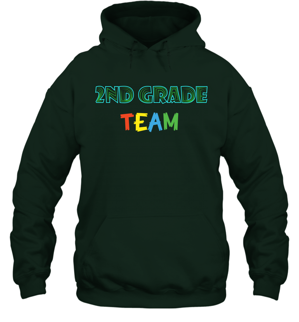 2nd Grade Team Shirt Hoodie Hoodie Forest