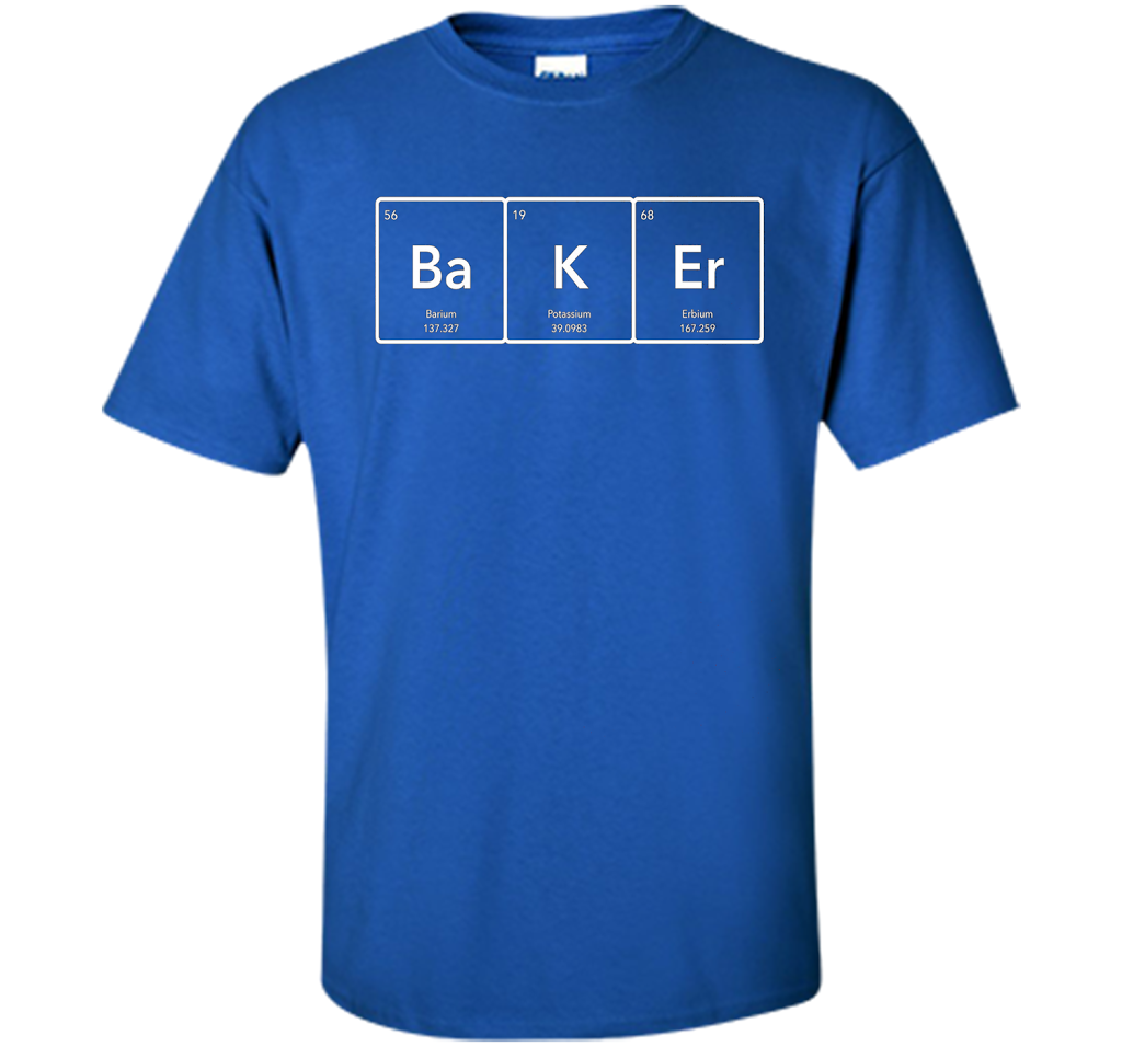 Baker Periodic Table Element T-Shirt t-shirt Royal