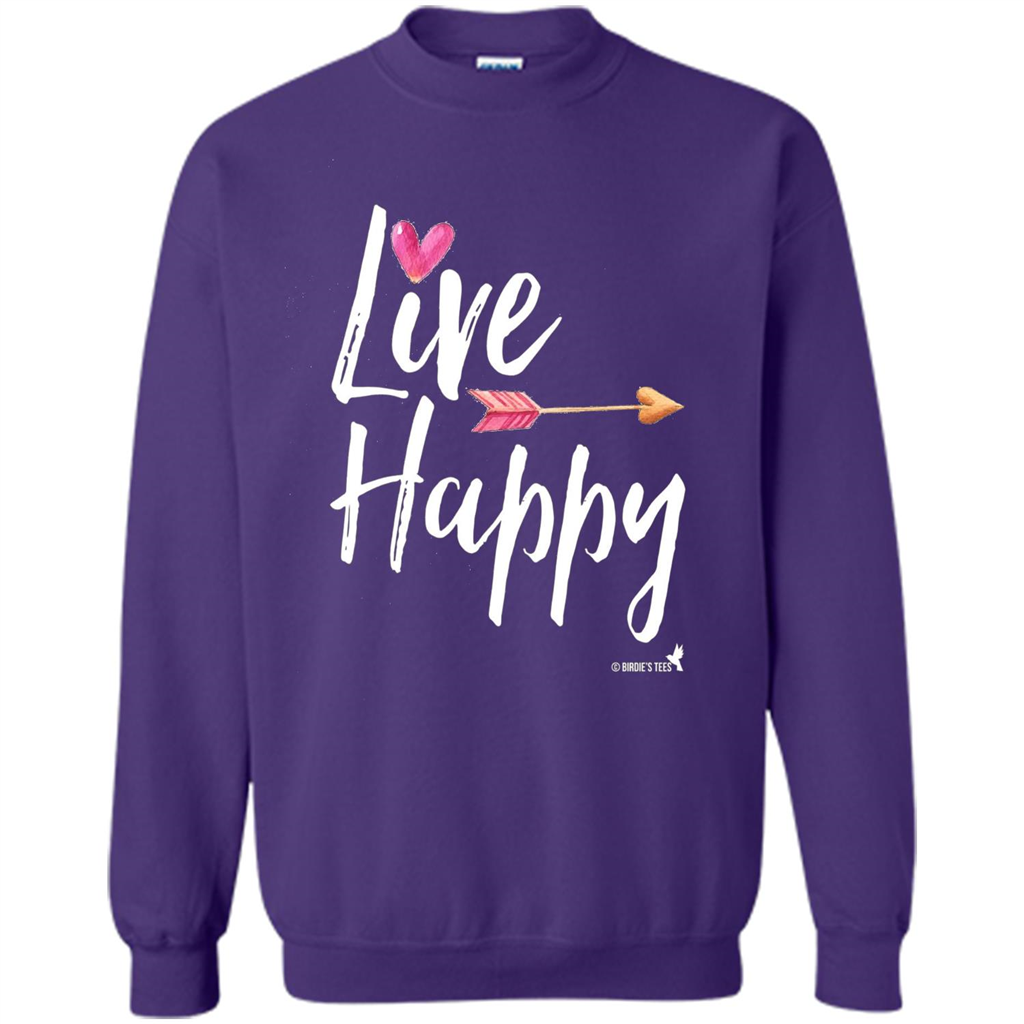 Live Happy T-shirt Orange