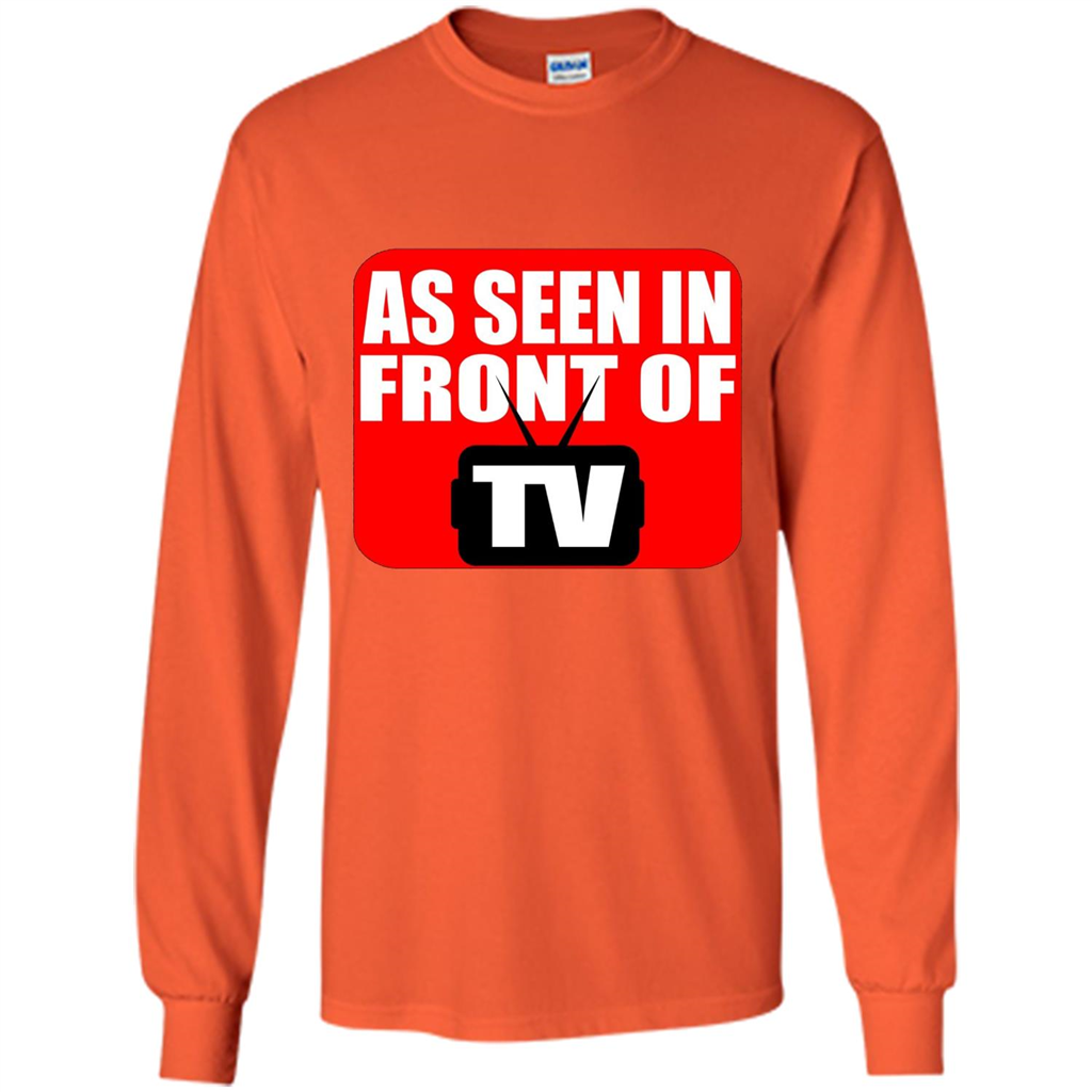 As Seen In Front Of TV T-shirt Orange
