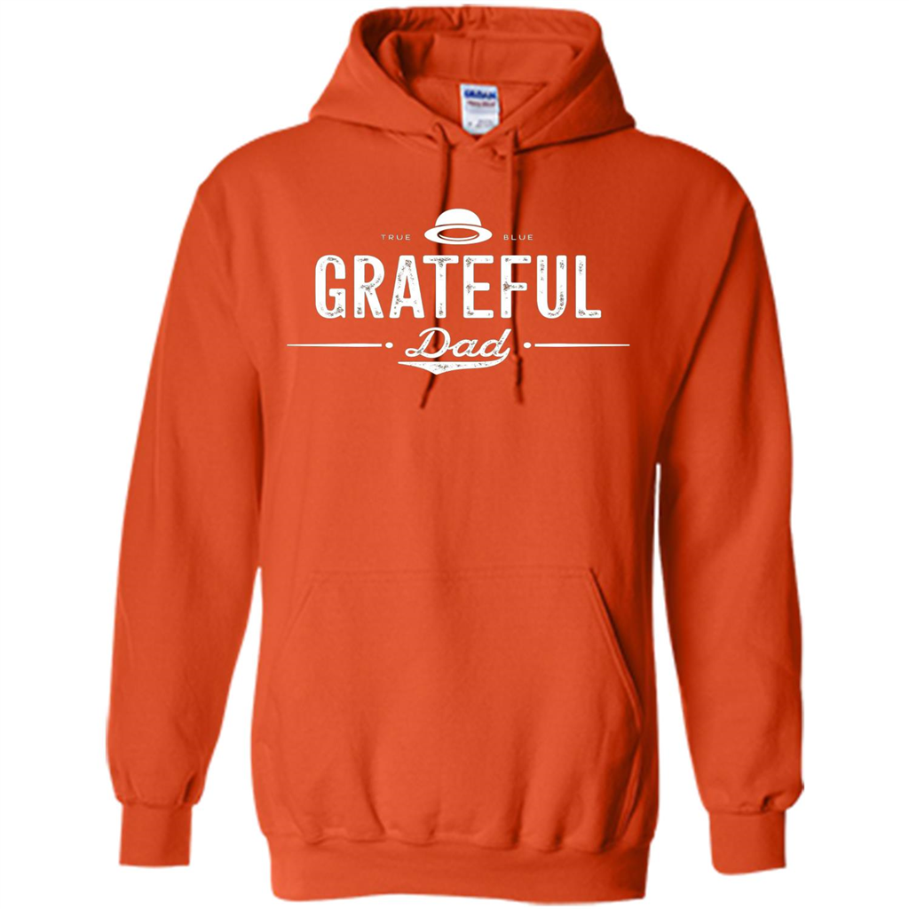Grateful Dad Shirt - Vintage Style Gift Father T-shirt Orange