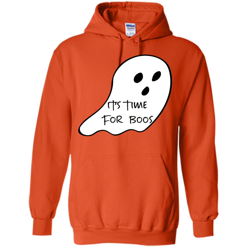 It's Time For Boos Funny Halloween T-shirt Orange