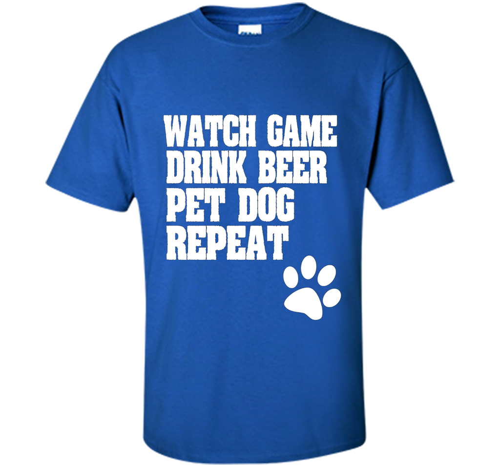 Sports Fan, Beer Drinker, Dog Lover Shirt for men and women shirt Royal