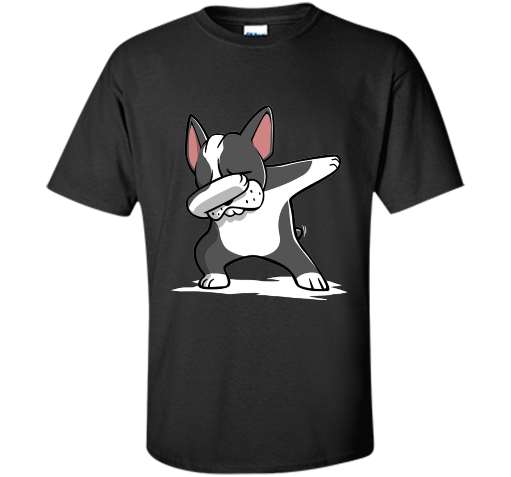 Dabbing Boston Terrier Dog T-Shirt Dab Dance Gift T-shirt Black S