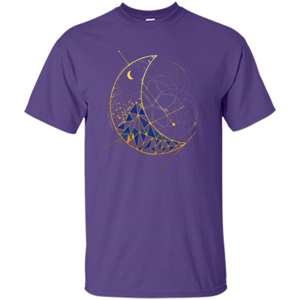 Moon Mountain T-shirt Purple