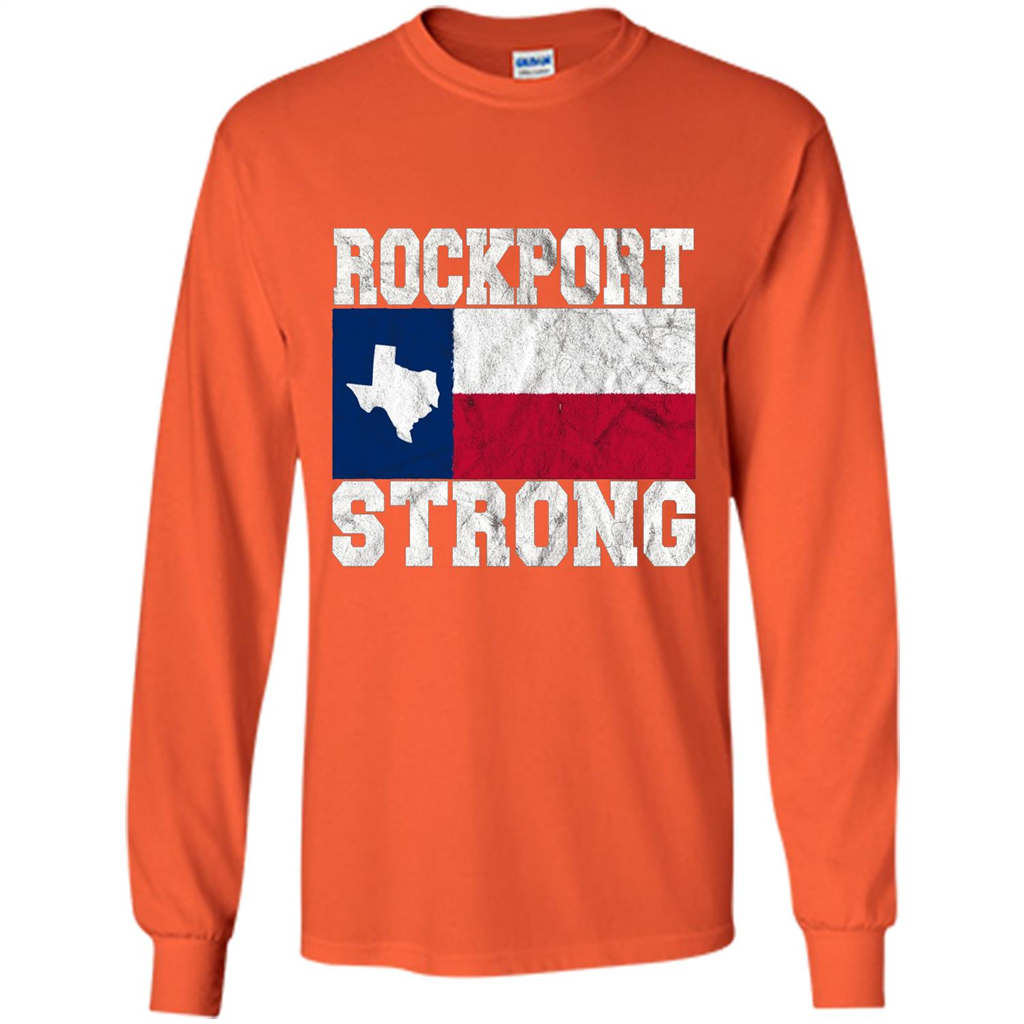 Rockport Strong, Rockport Pride, Rockport Texas T-shirt Orange