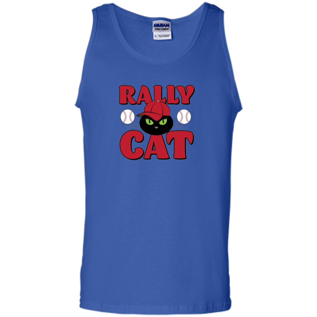 Rally Cat Baseball T-shirt Royal