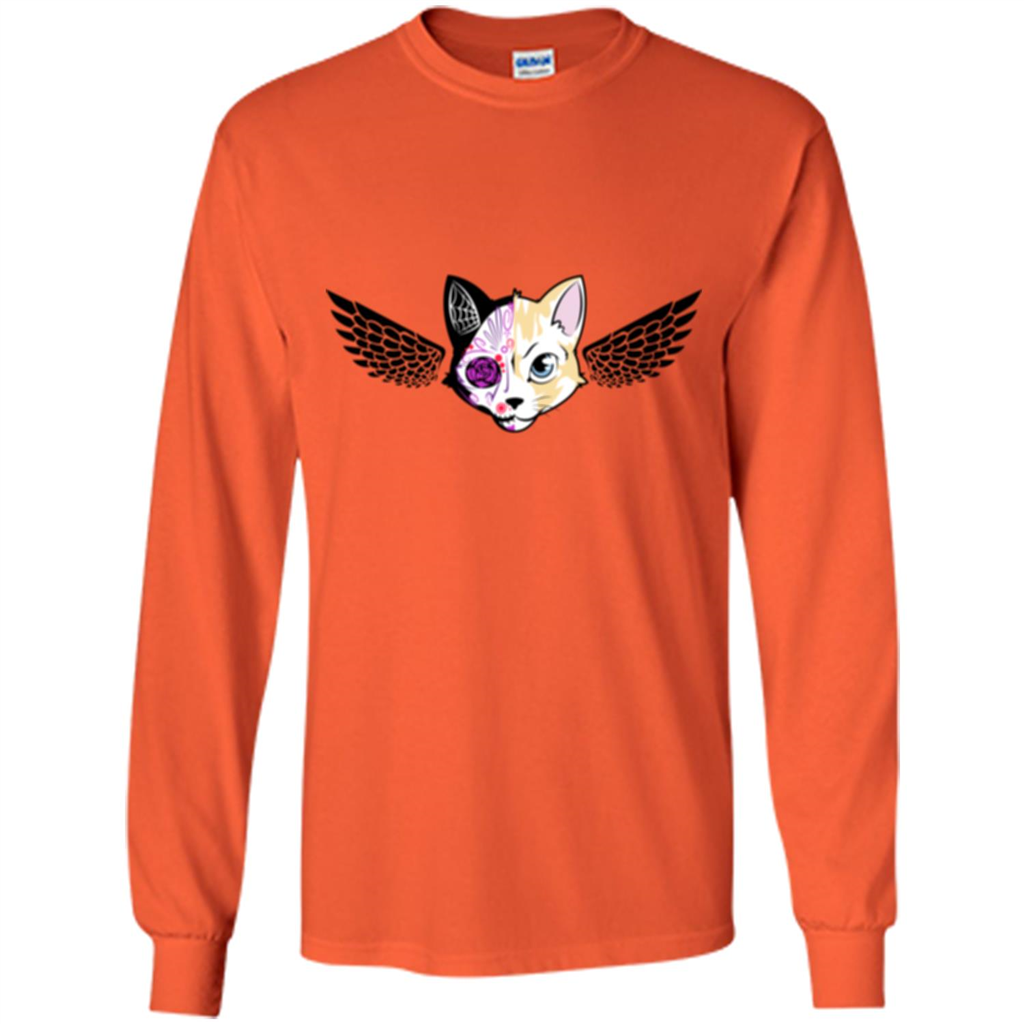 Wolf and Bird T-shirt Orange