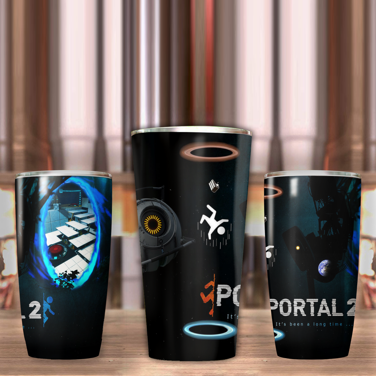 Portal 2 Video Game Insulated Stainless Steel Tumbler 20oz / 30oz