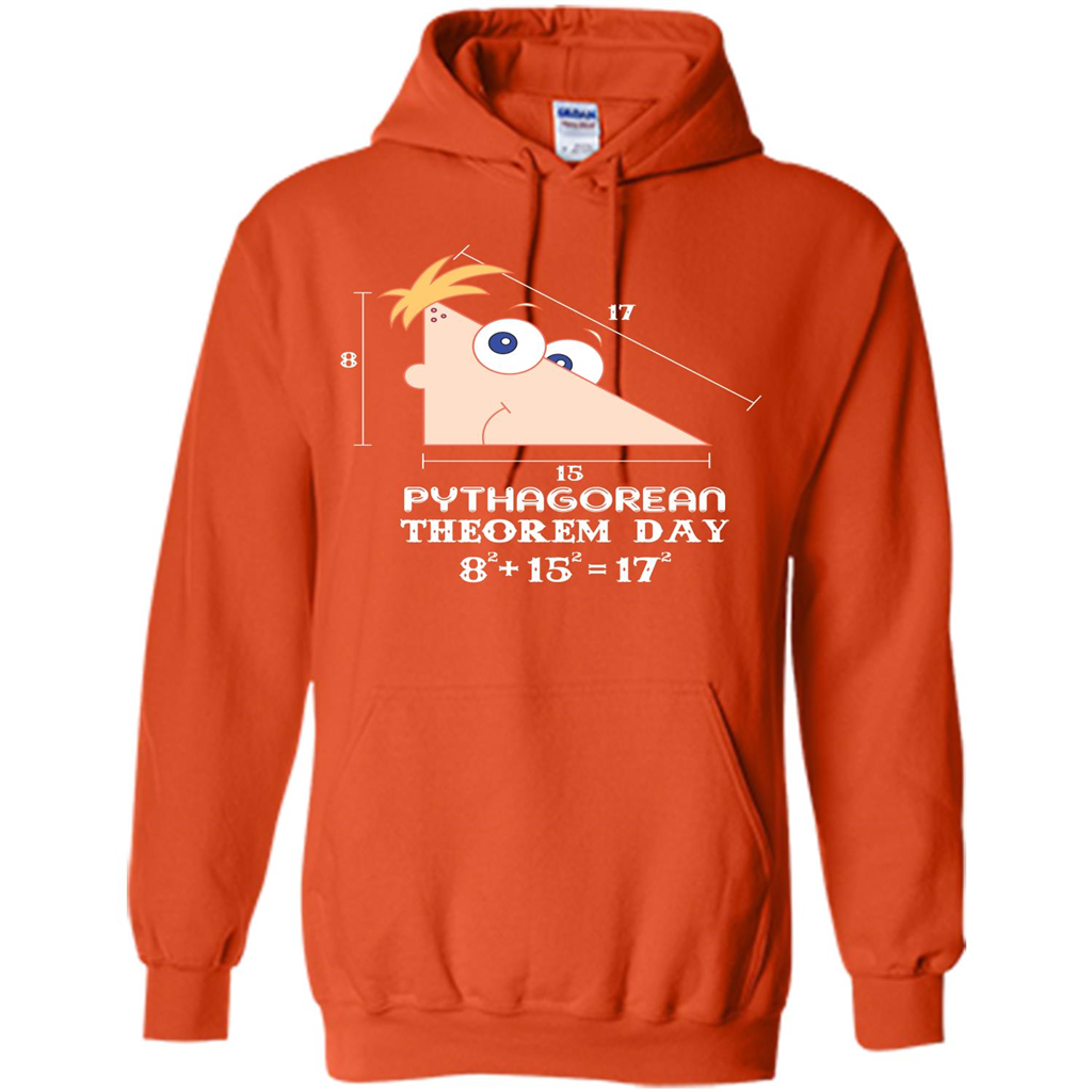 Pythagorean Theorem Day T-shirt Orange