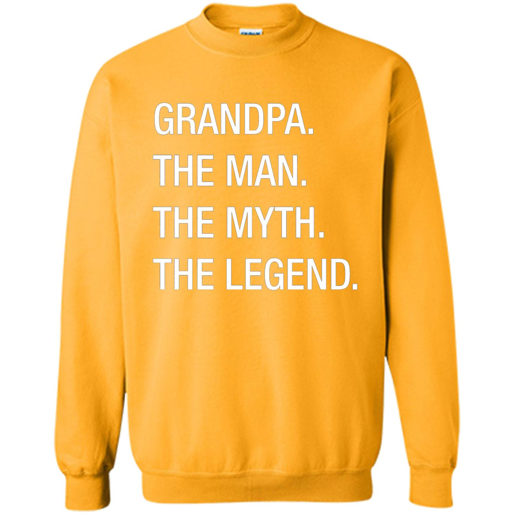 Grandpa The Man The Myth The Legend T-shirt Gold