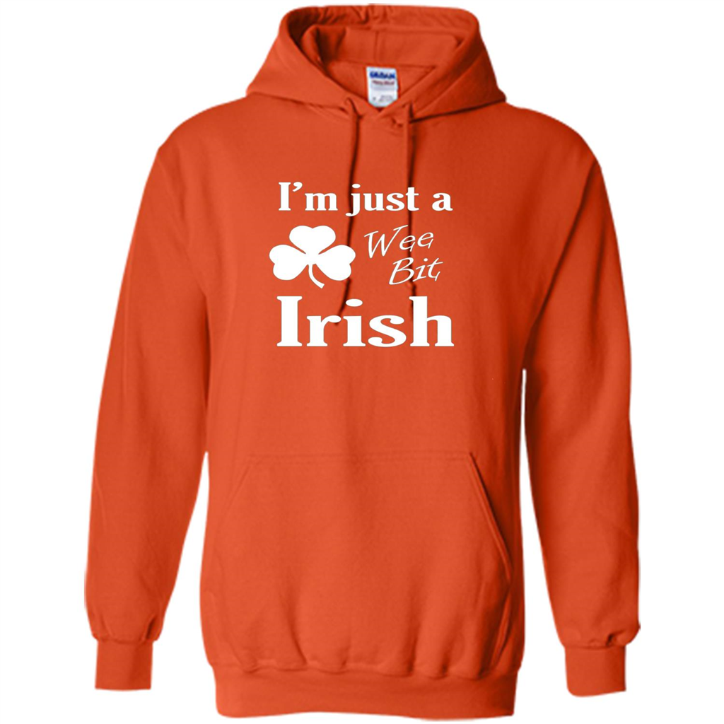 I'm Just A Wee Bit Irish T-shirt Orange