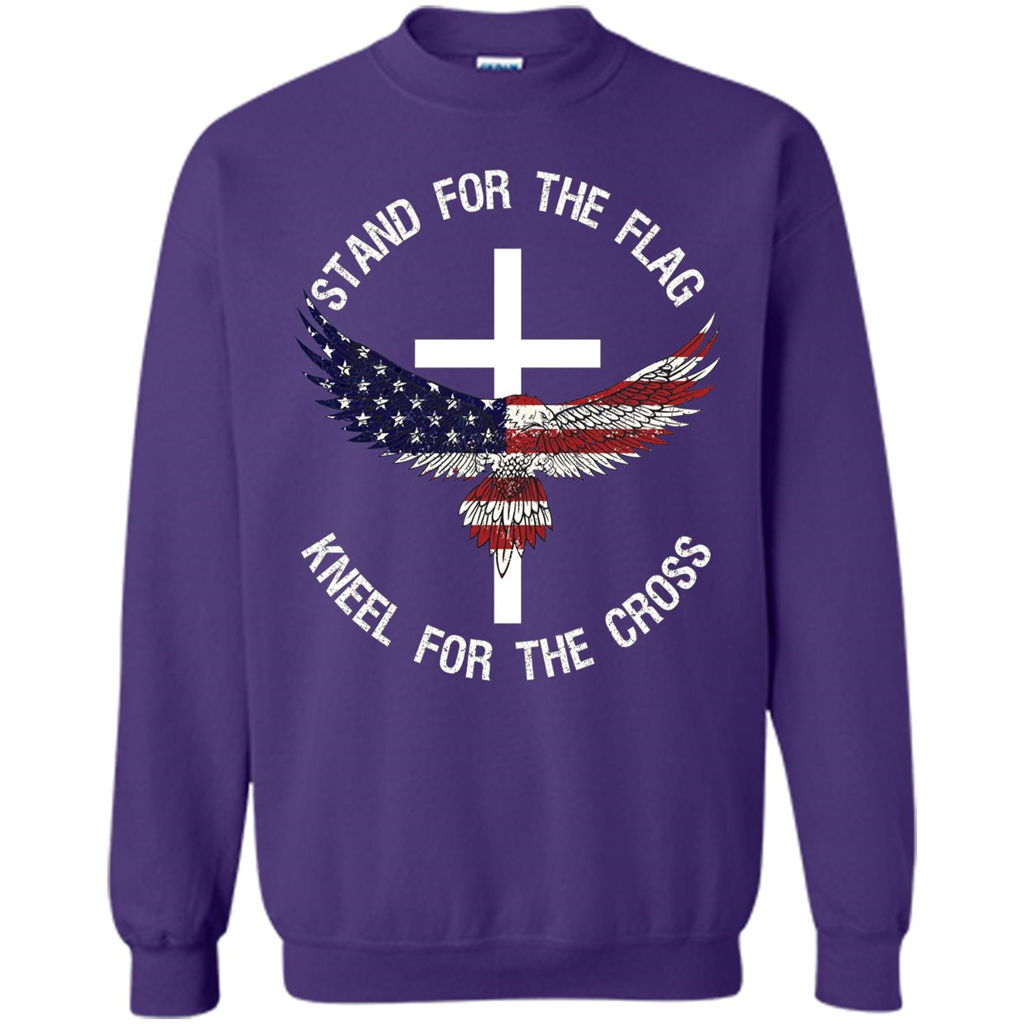 Stand For The Flag Kneel For The Cross T-shirt Orange
