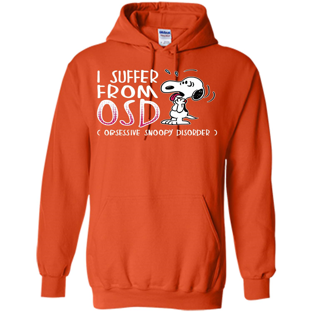 Snoopy T-shirt I Suffer From OSD Obsessive Snoopy Disorder Orange