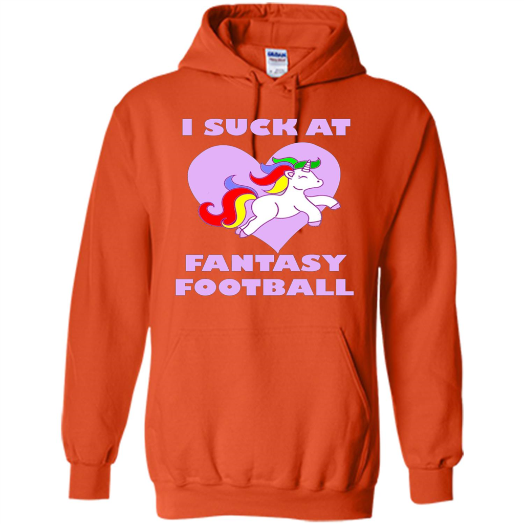 I Suck At Fantasy Football T-shirt Orange