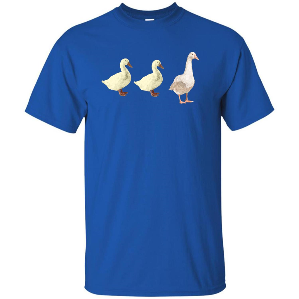Duck and Goose Funny Farm Animal T-shirt Royal