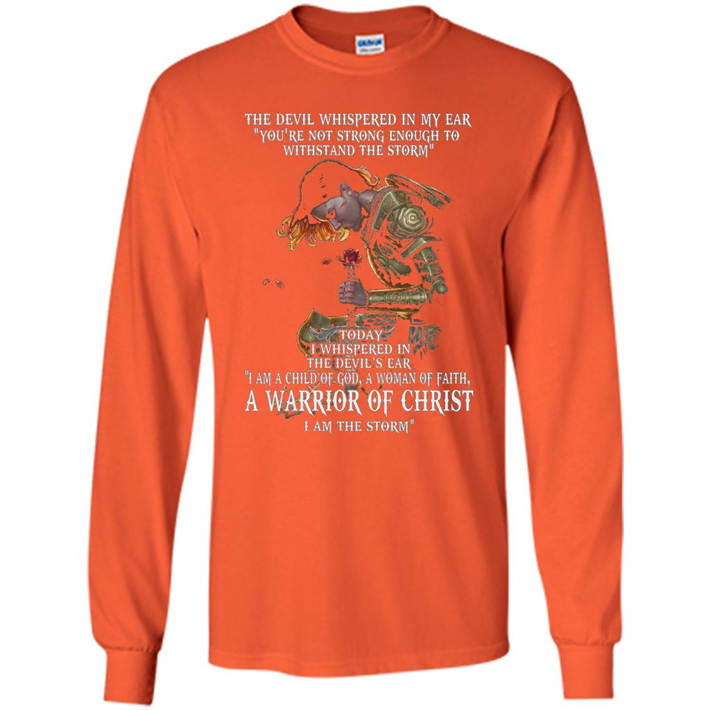 I Am A Child Of God A Woman Of Faith T-shirt Cute Gift T-shirt Orange