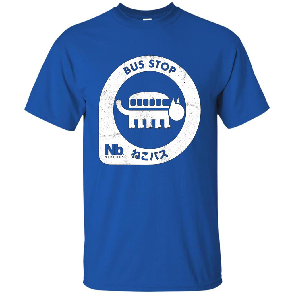 Neko Bus Stop T-shirt Royal