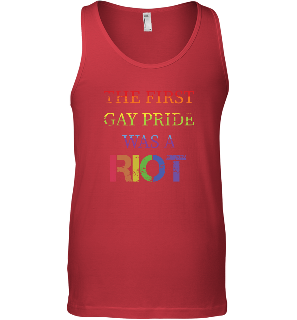 The First Gay Pride Was A Riot Proud Lgbt Shirt Tank Top Tank Top Red
