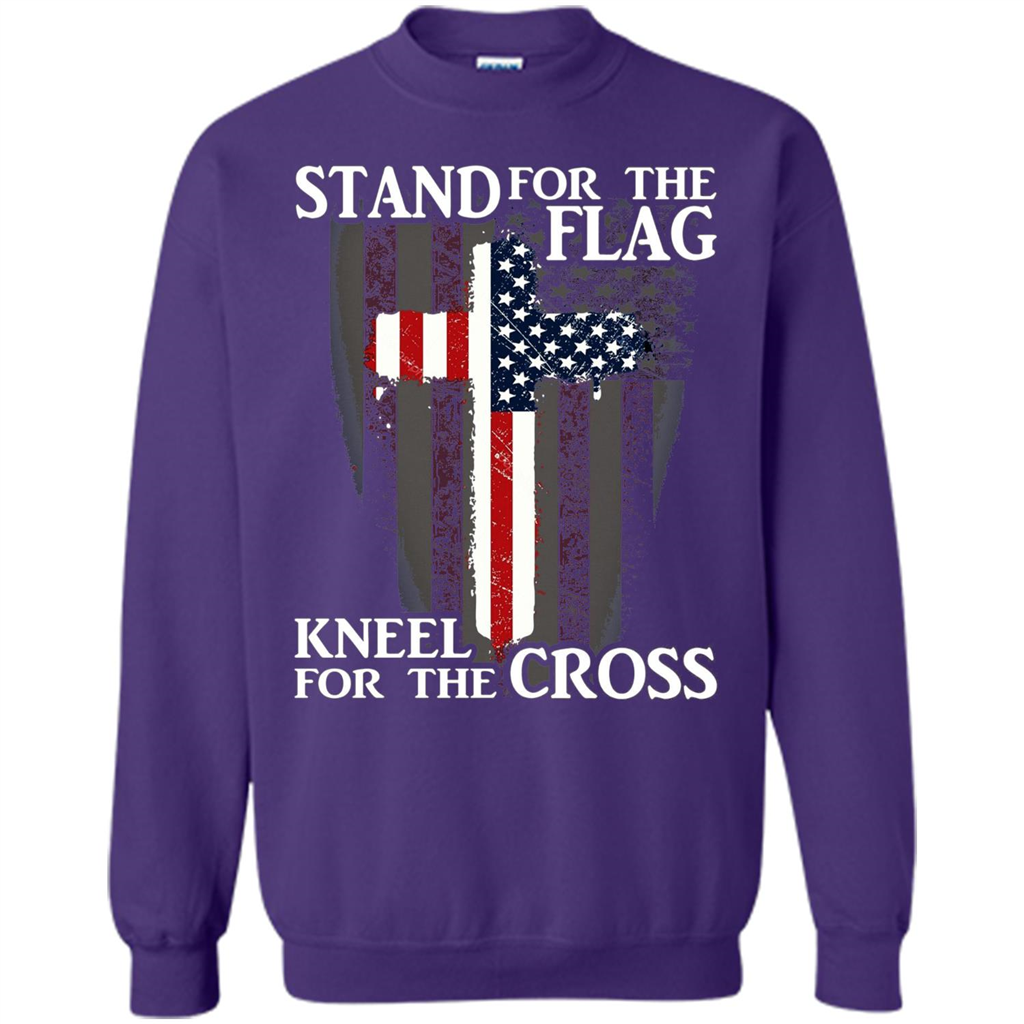 Stand For The Flag Kneel For The Cross T-Shirt Orange