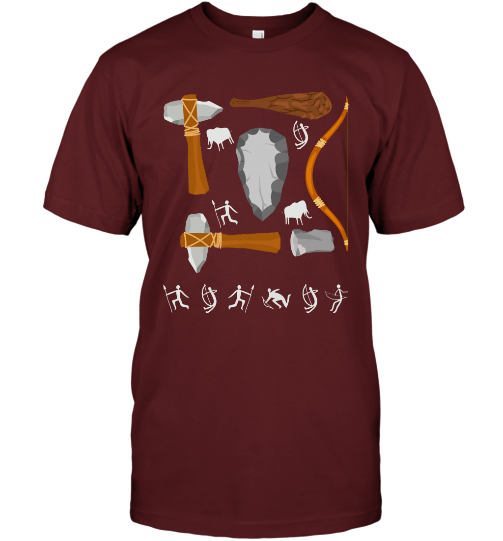 Bow And Arrows Hammer And Stone Shirt T-Shirt T-Shirt Cardinal