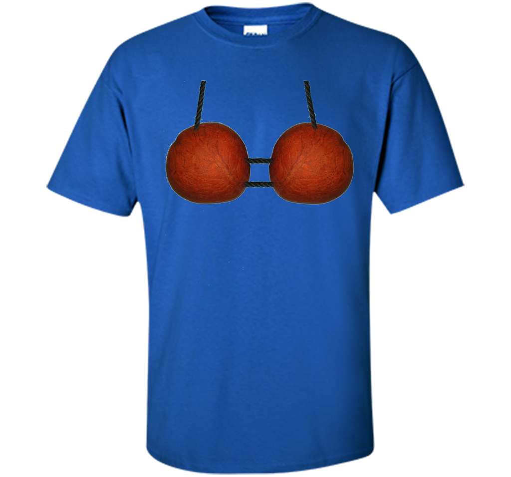 Coconut Bra - Funny Hawaiian Bikini t shirt shirt Royal