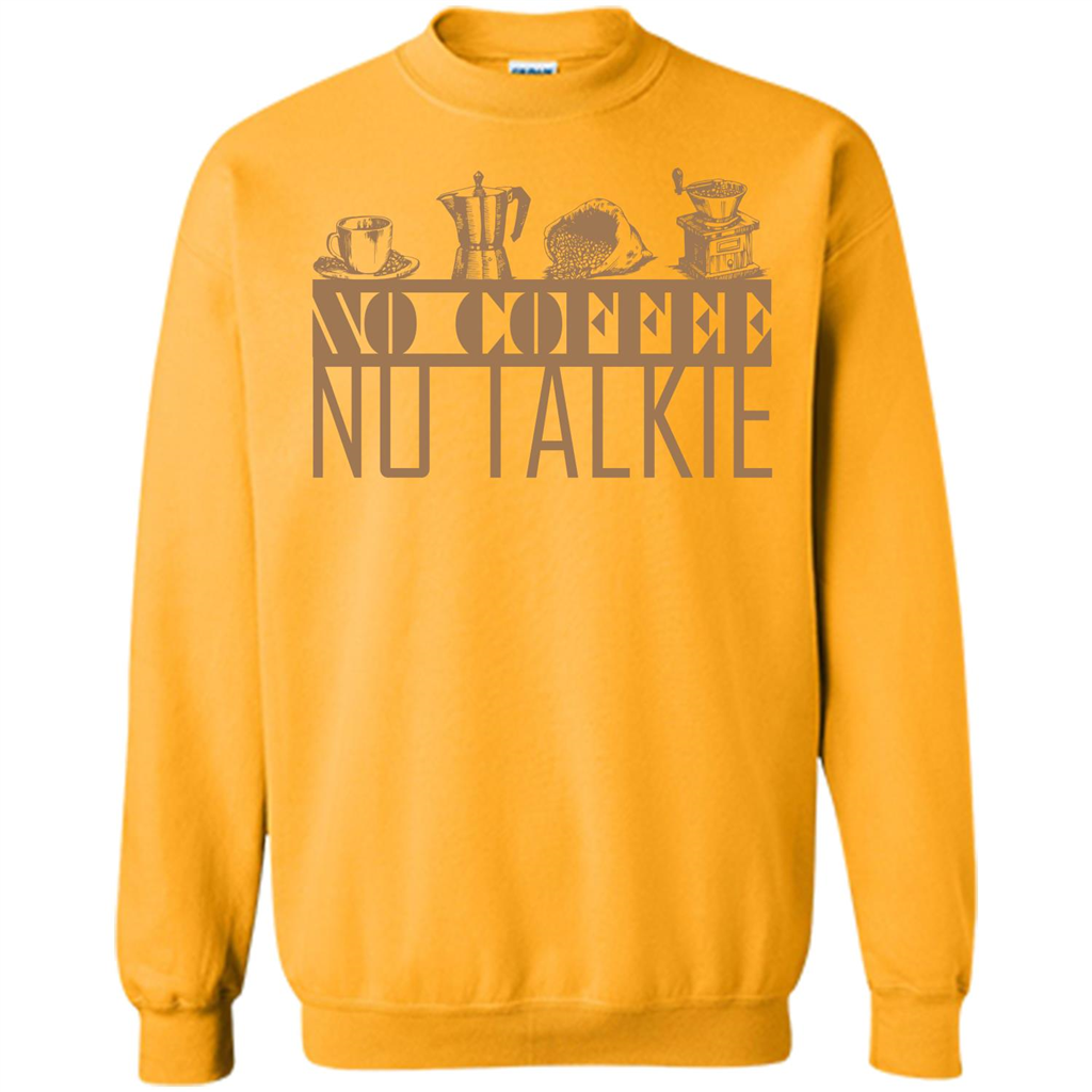 No Coffee No Talkie T-shirt Gold