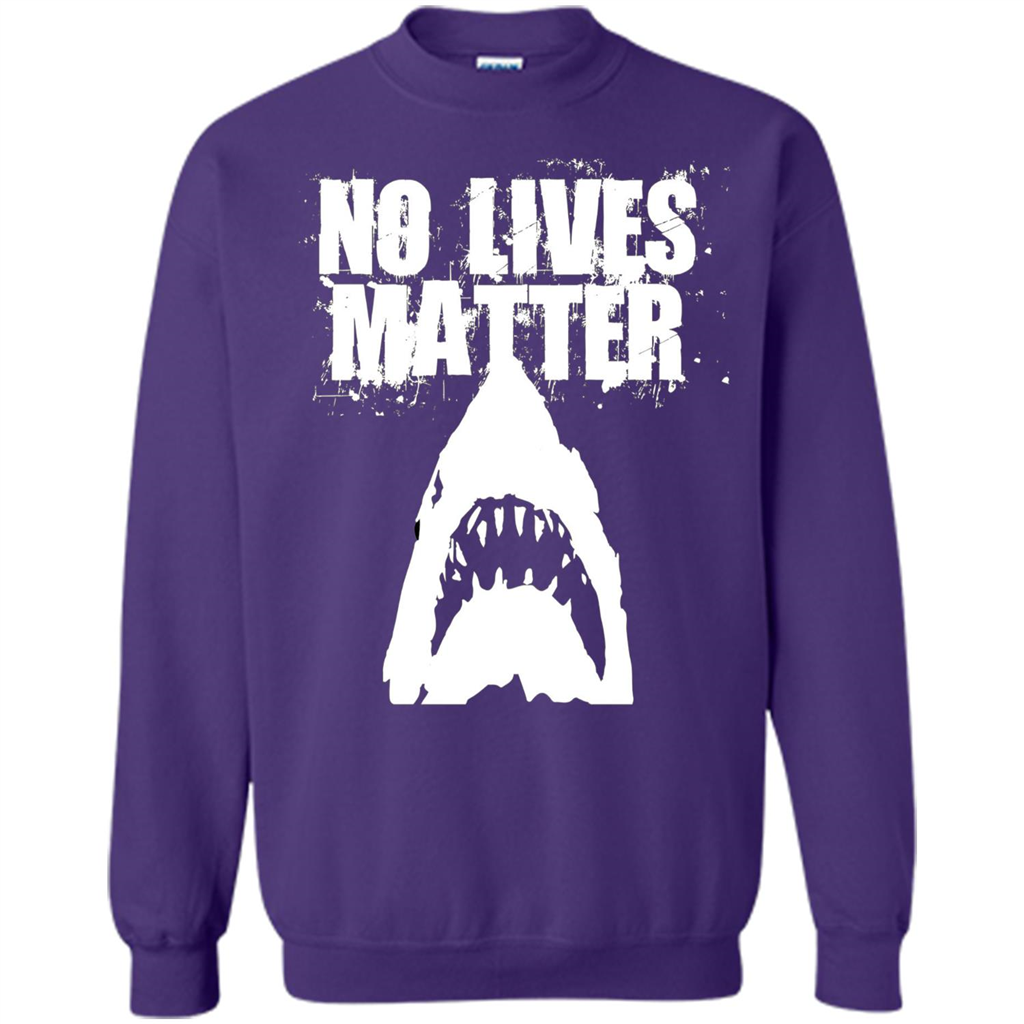 Funny No Lives Matter T-shirt Shark Ocean Beach T-shirt Orange