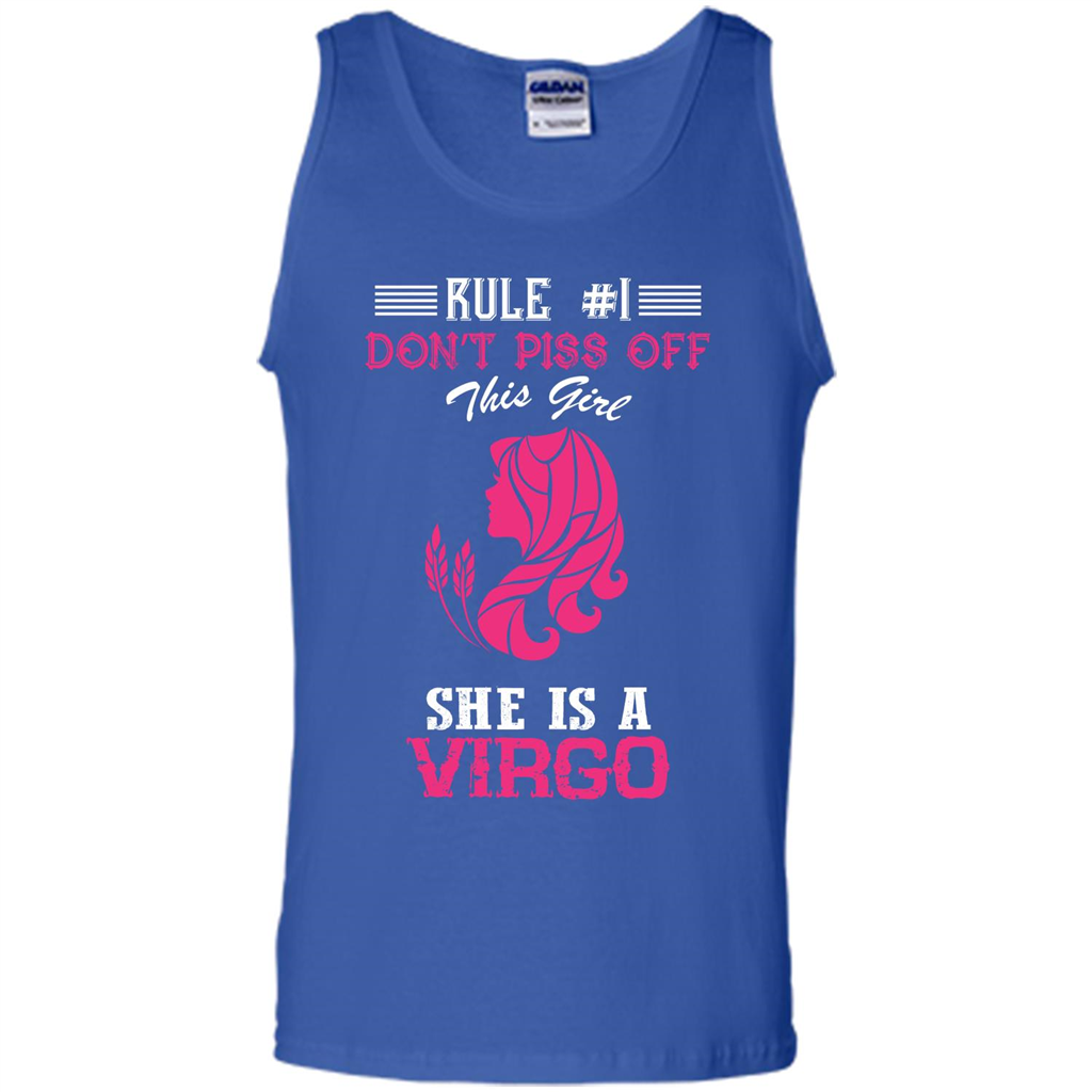 Virgo T-shirt Rule Dont Piss Off This Girl T-shirt Royal