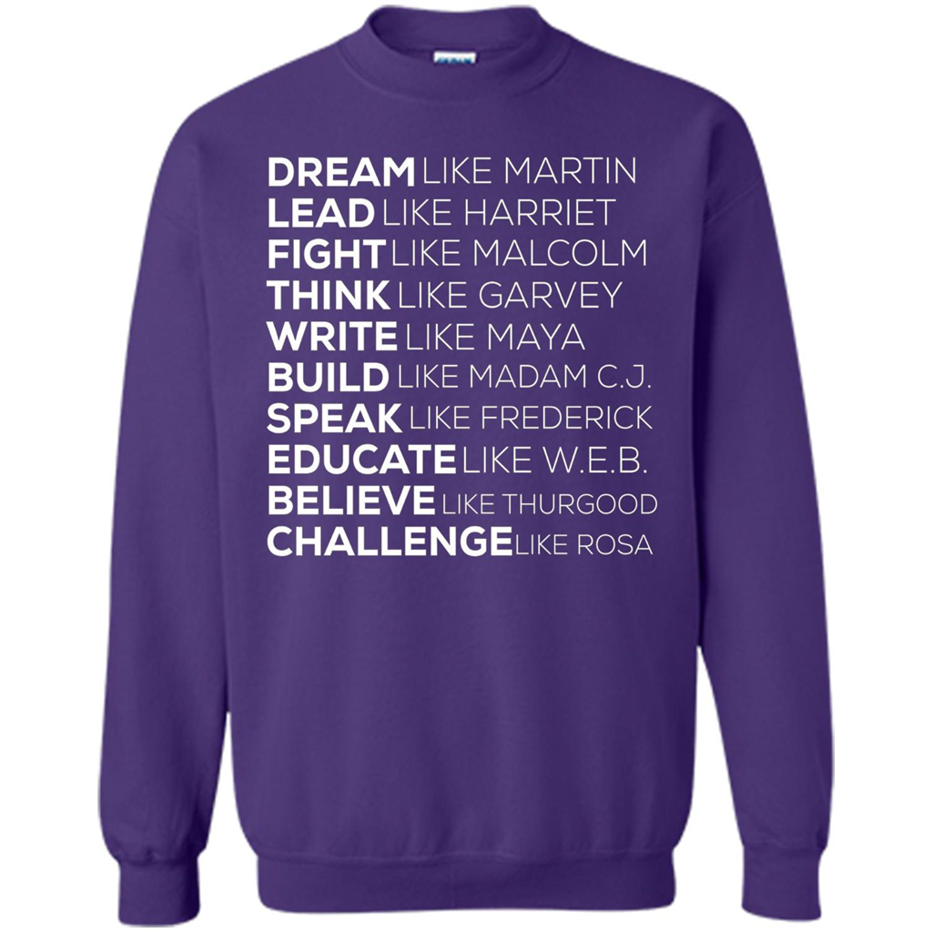 Dream Like Martin Lead Like Harriet T-shirt Orange