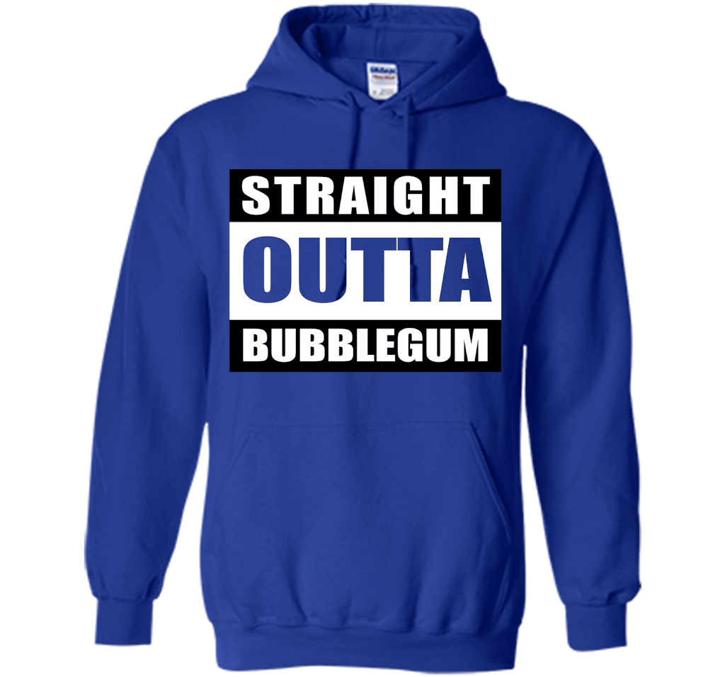 Straight Outta Bubblegum Action Movie Quote T-Shirt t-shirt Royal