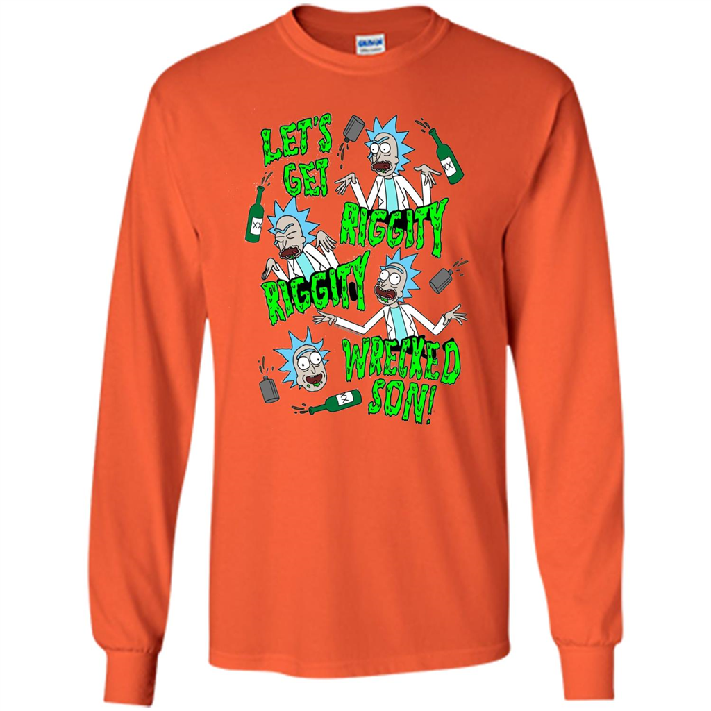 TV Series Riggity Riggity Wrecked T-shirt Orange