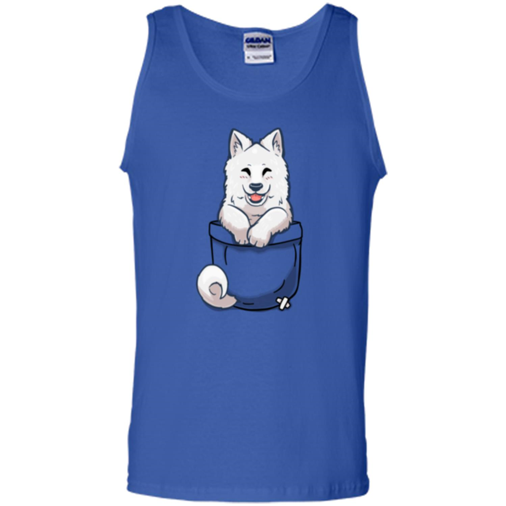 Pocket Samoyed T-shirt Cute Samoyed tshirt Royal