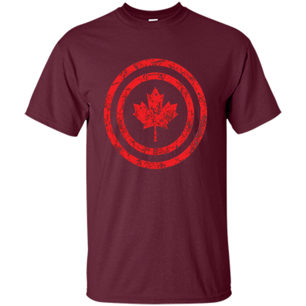Captain Canada Leaf T-Shirt Maroon