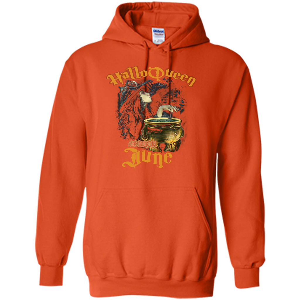 HalloQueen Are Born In June T-shirt Orange
