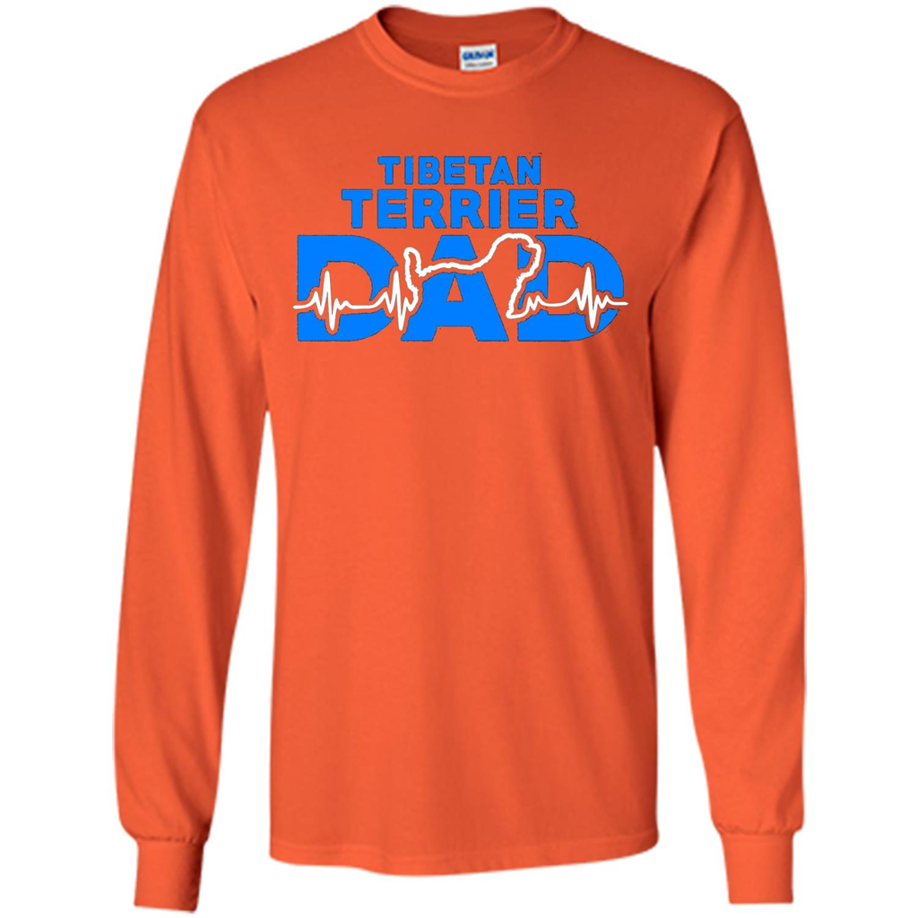 Tibetan Terrier Dad T-shirt Orange
