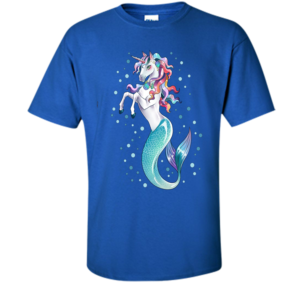 Unicorn Mermaid Mermicorn Cute T-shirt For Kids Royal