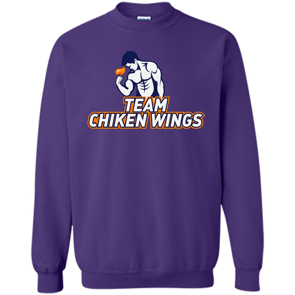 Team Chicken Wings T-shirt Funny Workout T-Shirt Orange