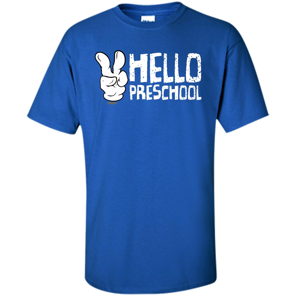 Hello Preschool T-shirt School Day T-shirt Royal