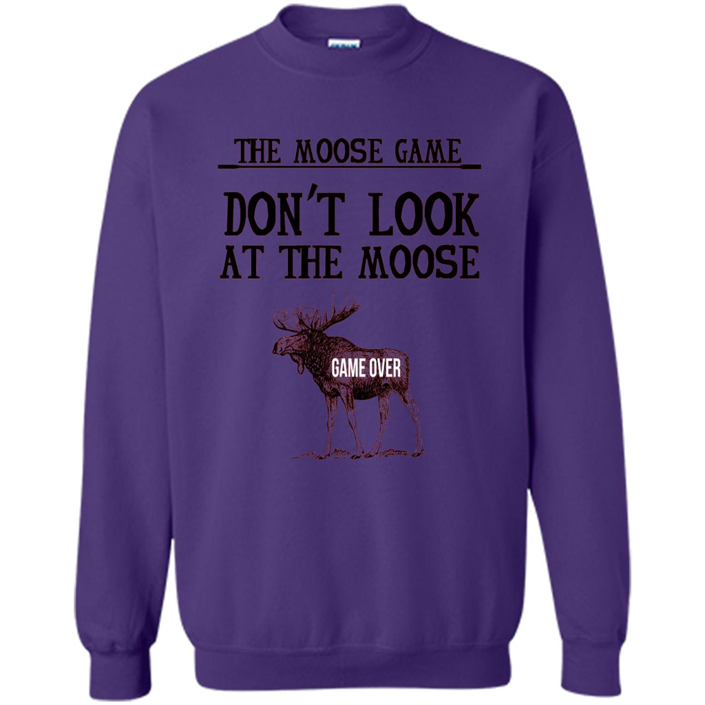 Funny The Moose Game T-shirt Don't Look At The Moose Orange