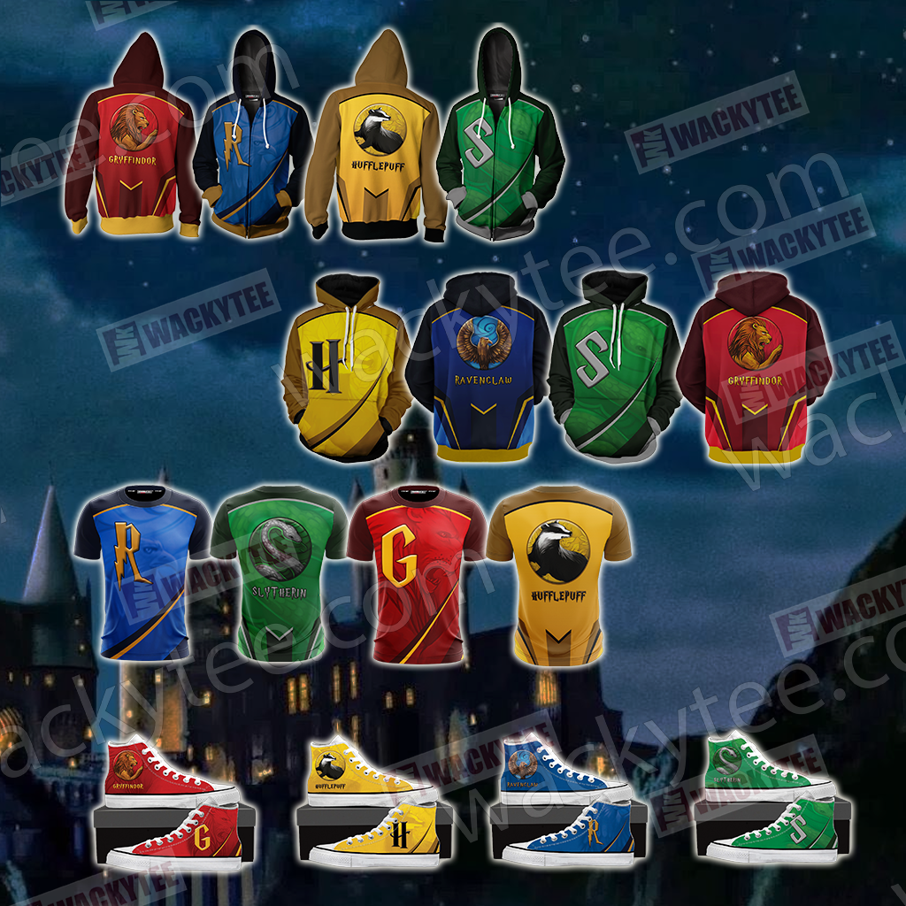 Harry Potter - Gryffindor House Wacky Style Unisex 3D Hoodie