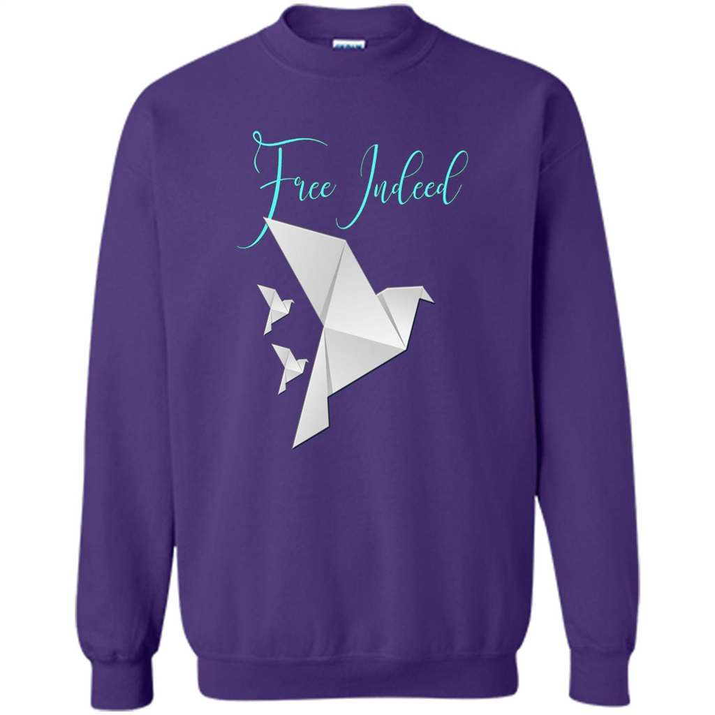 Free Indeed Origami Bird T-shirt Christian T-shirt Orange