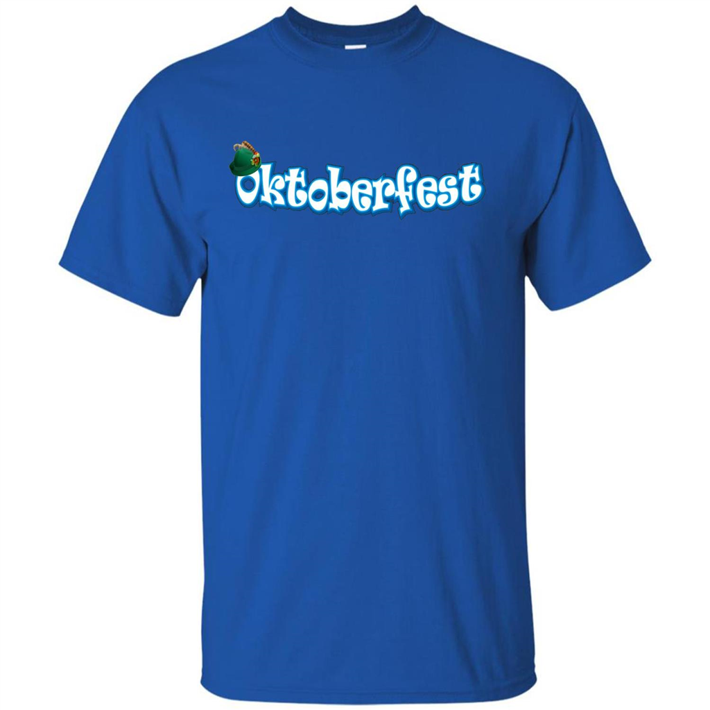 Oktoberfest Tyrolean Hat German T-Shirt Royal