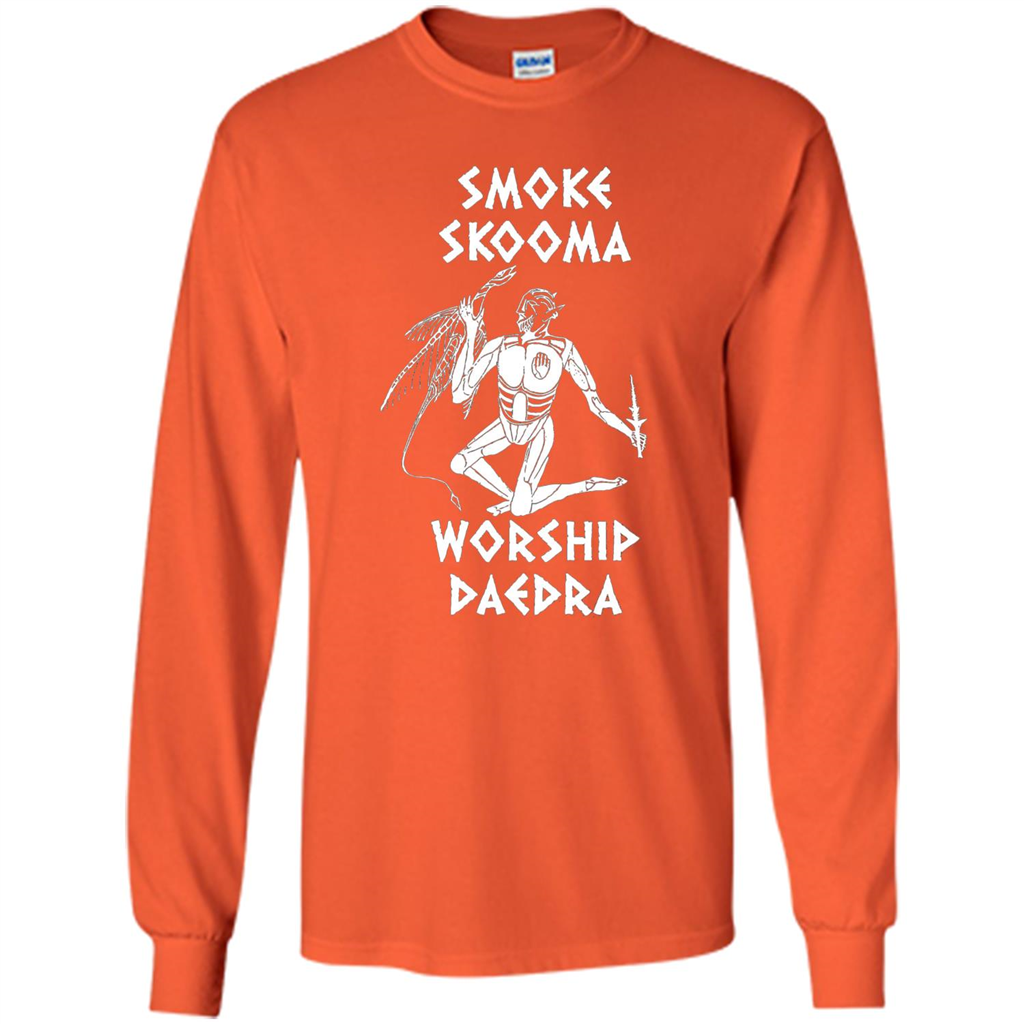 Smoke Skooma Worship Daedra T-shirt Orange