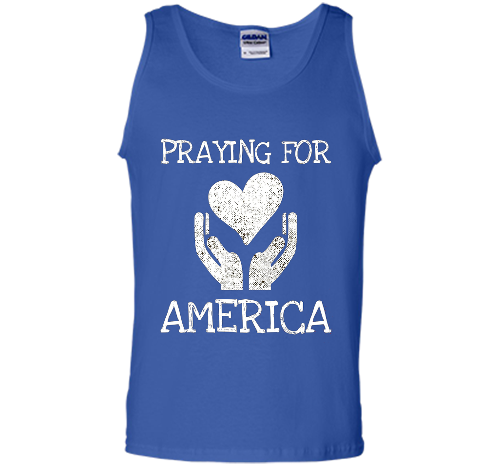 Praying for America Hands of Hope with Heart T-Shirt cool shirt Royal