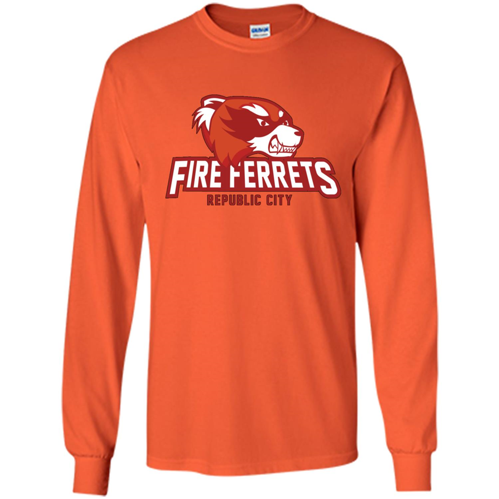 Republic City Fire Ferrets T-shirt Orange