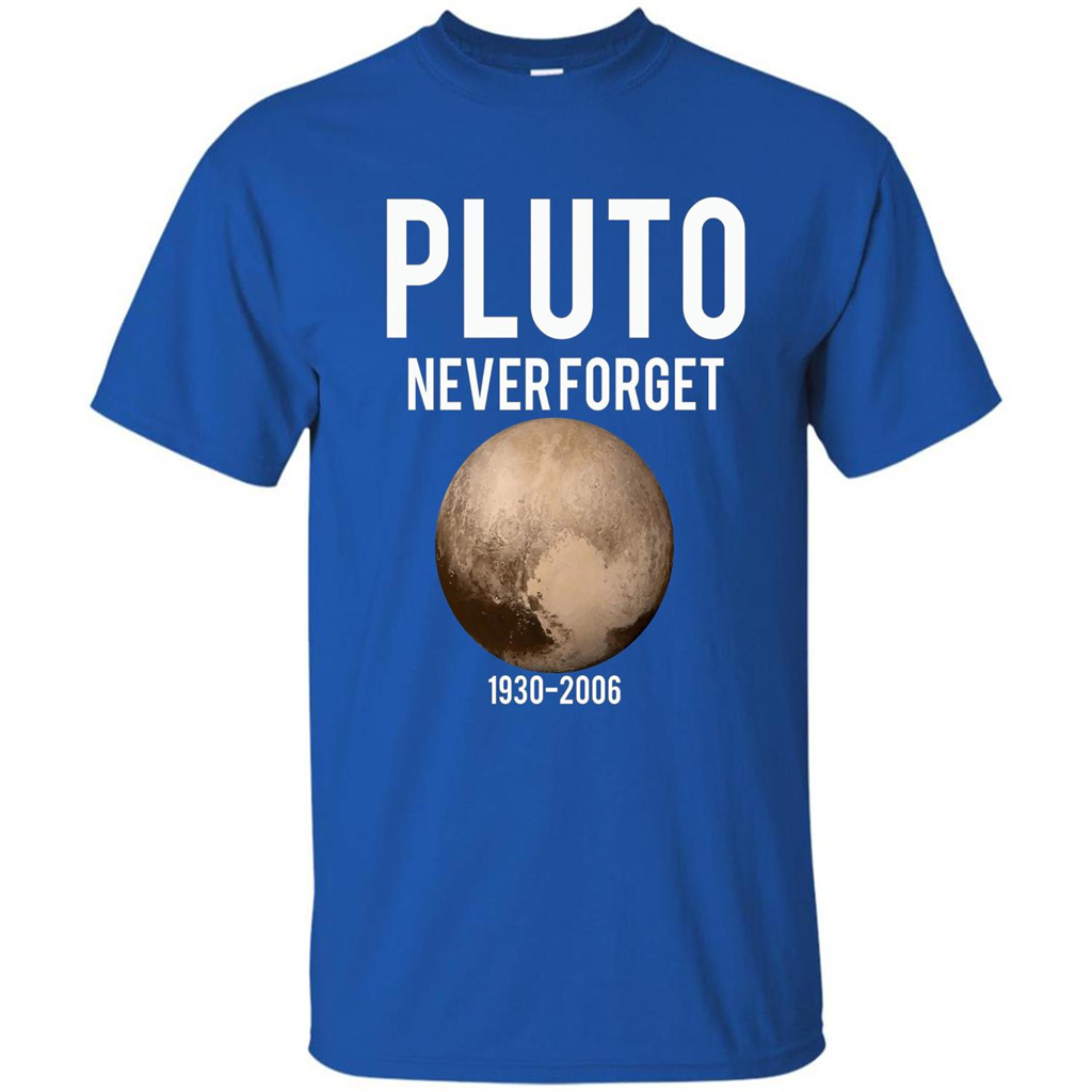 Funny Pluto Never Forget 1930-2006 T-shirt Royal