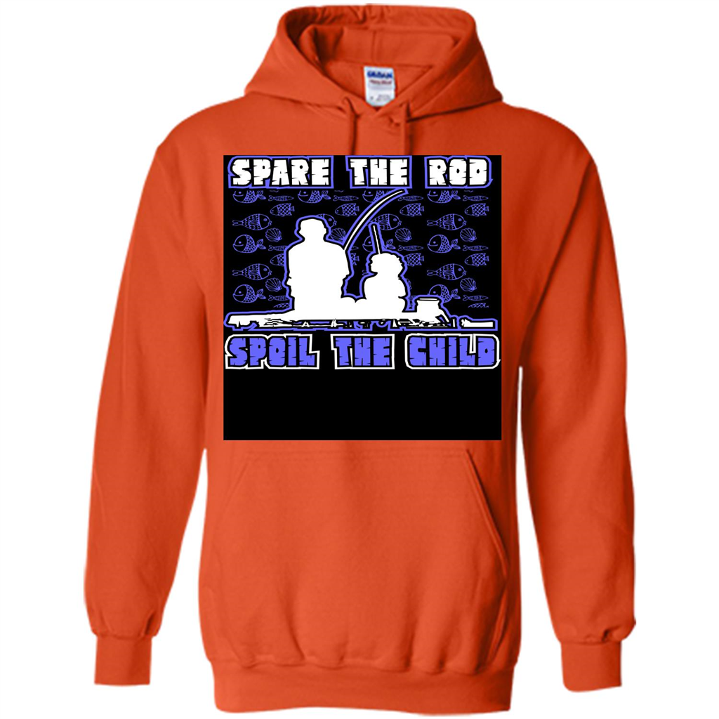 Fishing T-shirt Spare The Rod Spoil The Child T-shirt Orange